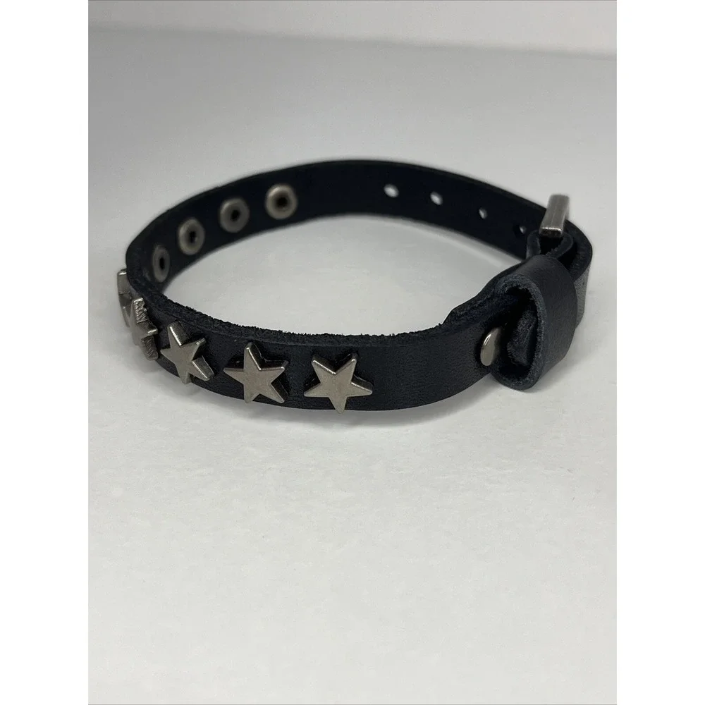 Lot of‎ 5 Punk Rock Star Studded Faux Leather Black- Brand New Sealed